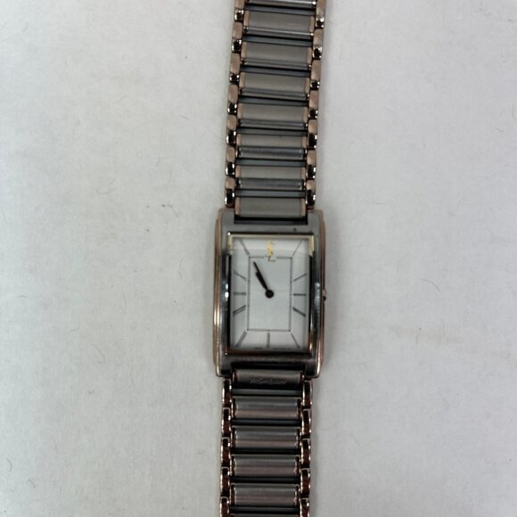 YVES SAINT LAURENT YSL STAINLESS STEEL WATCH New Battery Works! - Picture 2 of 13